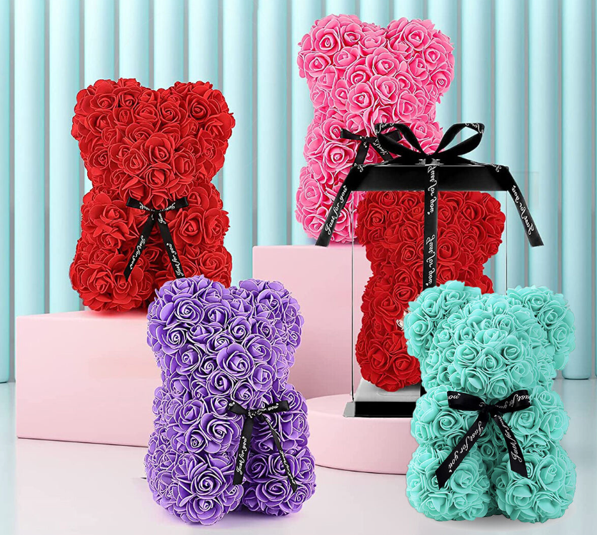 Mini Foam Floral Bear
